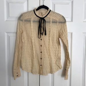 NWT Free People Button Up Blouse